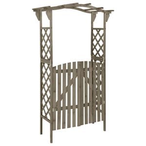 vidaXL pergola med l&aring;ge 116x40x204 cm massivt grantr&aelig; gr&aring;