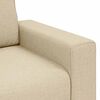 vidaXL 3-personers sofa 220x77x82 cm stof cremefarvet