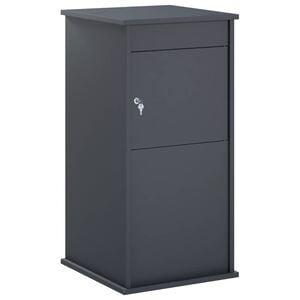 vidaXL postkasse Antracit 50 x 52 x 100 cm St&aring;l