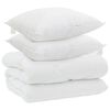 vidaXL Vinter dyne med pude 3 stk. Hvid Microfiber