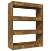 vidaXL bogreol/rumdeler 80x30x103 cm konstrueret tr&aelig; r&oslash;get egetr&aelig;