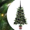 vidaXL Juletr&aelig; med 150 LED'er med stativ Gr&oslash;n 65 cm PE