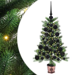 vidaXL Juletr&aelig; med 150 LED'er med stativ Gr&oslash;n 65 cm PE