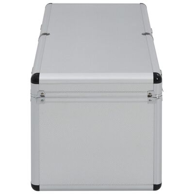 vidaXL opbevaringskufferter 2 stk. aluminium sølvfarvet