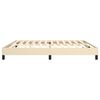 vidaXL Boxspring sengeramme 200x200 cm stof cremefarvet