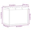 vidaXL opbevaringsb&aelig;nk 62x42x45 cm konstrueret tr&aelig; kunsteg