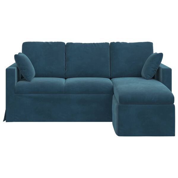 vidaXL Sofa Bl&aring; Samlede dimensioner: 178 x 134 x 80 cm (B x D x H)
