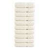 vidaXL Premium badeh&aring;ndkl&aelig;der SOLUND 10 stk. cremefarvet 100x150 cm 600 gsm