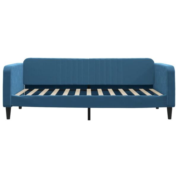 vidaXL daybed med madras 100x200 cm velour bl&aring;
