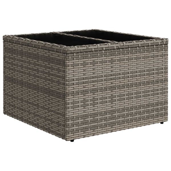 vidaXL Havesofa S&aelig;t 5 pcs Gr&aring; 55 x 55 x 37 cm polyrattan