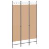 vidaXL 3-panel rumdeler Beige 120 x 200 cm Stof