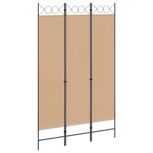 vidaXL 4-panel rumdeler Beige 160 x 220 cm Stof
