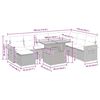 vidaXL sofas&aelig;t til haven 9 dele med hynder polyrattan akacietr&aelig; beige
