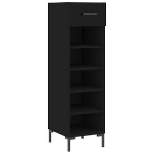 vidaXL skoskab 30x35x105 cm konstrueret tr&aelig; sort