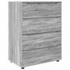 vidaXL Opbevaringsskabe Gr&aring; Sonoma 80 x 48 x 105 cm Konstrueret tr&aelig;