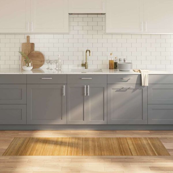 vidaXL gulvt&aelig;ppe 60x200 cm rektangul&aelig;r bambus naturfarvet