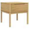 vidaXL lampebord FLORO 55x55x54 cm massivt fyrretr&aelig; gyldenbrun