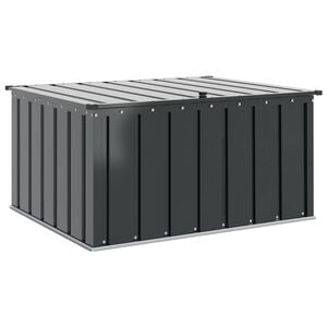 vidaXL Have Opbevaringskasse Sort 101 x 82 x 50 cm St&aring;l