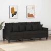 vidaXL 3-personers sofa 180 cm stof sort
