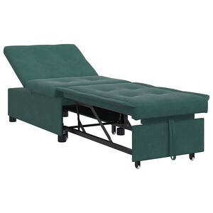 vidaXL Sovesofa M&oslash;rkegr&oslash;n 194 x 67 x 82 cm Fl&oslash;jl