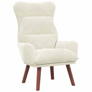 vidaXL l&aelig;nestol Creme 69 x 74 x 93 cm Fl&oslash;jl