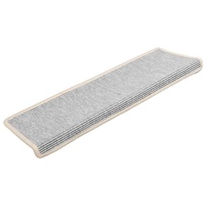 vidaXL trappem&aring;tter 15 stk. 65x21x4 cm s&oslash;lv rektangul&aelig;r kant