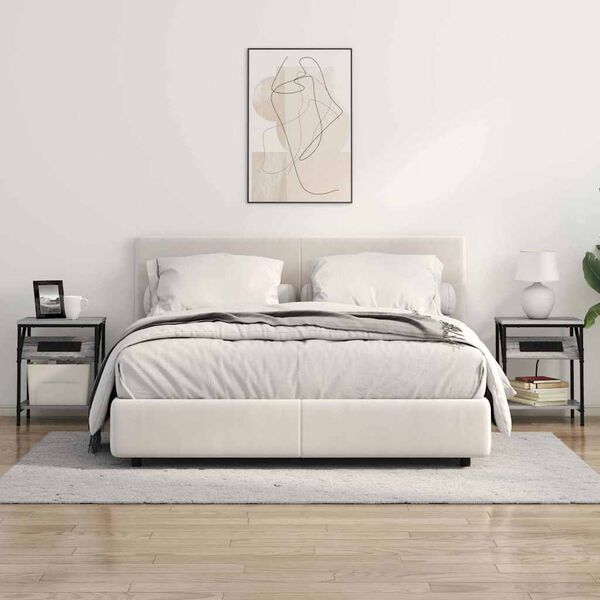 vidaXL Natskab Gr&aring; Sonoma 38 x 30 x 48 cm Konstrueret tr&aelig;