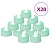 vidaXL LED-stearinlys 20 stk. farvet lys