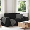vidaXL 2-personers sofa 140 cm stof sort