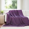vidaXL Kastet&aelig;pper 6 pcs Lilla 270 x 240 cm Fleece