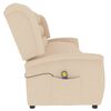 vidaXL 4-personers massagestol stof cremefarvet