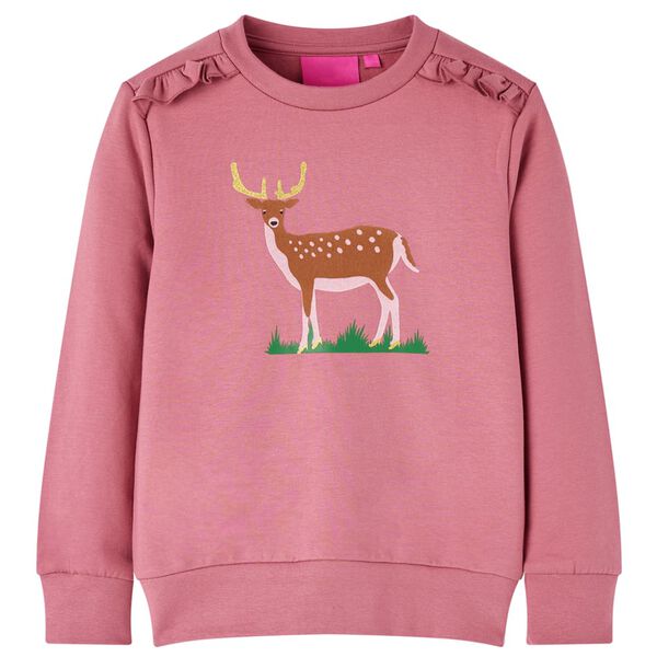 Sweatshirt til børn str. 128 pink