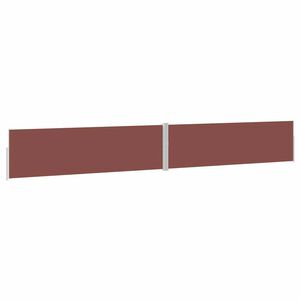 vidaXL sammenrullelig sidemarkise til terrassen 170x1200 cm brun