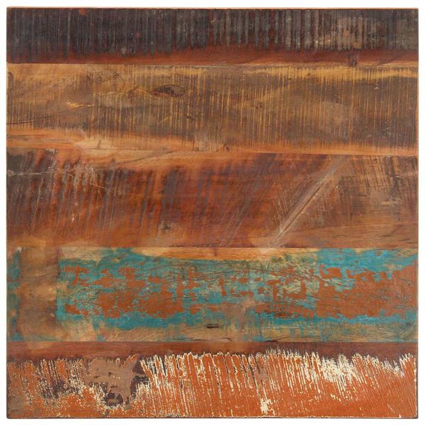 vidaXL bordplade 60x60 cm 25-27 mm firkantet massivt genbrugstræ