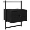 vidaXL Natskab Sort eg 35 x 30 x 51 cm Konstrueret tr&aelig;