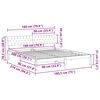 vidaXL Sengestel brun og m&oslash;rkegr&aring; 180 x 200 cm Massivt fyrretr&aelig;
