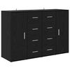 vidaXL Sideboards Corona 2 pcs Sort eg 59 x 39 x 80 cm Konstrueret tr&aelig;