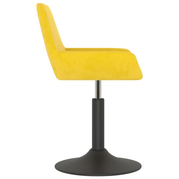 vidaXL barstol fl&oslash;jl sennepsgul
