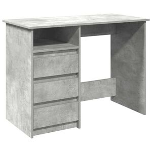 vidaXL skrivebord 102x50x75 cm konstrueret tr&aelig; betongr&aring;