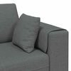 vidaXL Stof sofa med pude Mørkegrå 208 cm Stof
