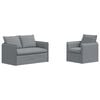 vidaXL Sofa S&aelig;t 2 stk. Lysegr&aring; Stof