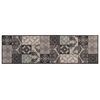 vidaXL K&oslash;kken t&aelig;ppe sort mosaik 150 x 45 cm 100% polyamid Vaskbar
