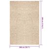 vidaXL gulvt&aelig;ppe ZIZUR beige 200x290cm jute-look indend&oslash;rs og udend&oslash;rs