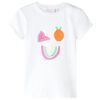 T-shirt til b&oslash;rn str. 104 ecrufarvet