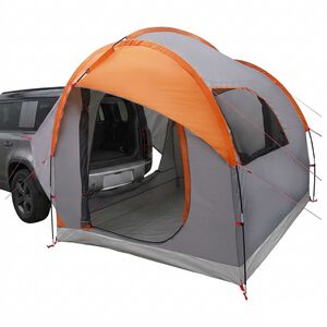 vidaXL Bil Telt Gr&aring; og orange 239 x 210 x 210 cm Polyester og St&aring;l
