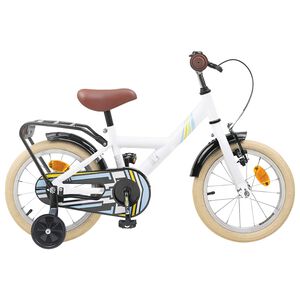 vidaXL B&oslash;rnecykel 12 tommer til 2-4 &aring;r gamle Hvid