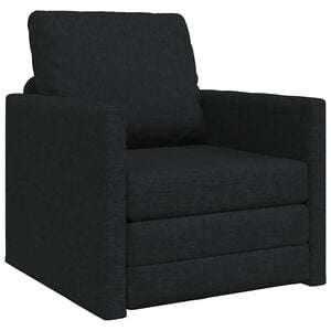 vidaXL 2-i-1 sovesofa 112x174x55 cm stof sort