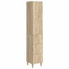 vidaXL Skab S&aelig;t 2 stk. 33 x 34,5 x 90 cm Konstrueret tr&aelig; Sonoma-eg
