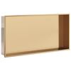 vidaXL brusehylde 62x32x9 cm rustfrit stil b&oslash;rstet guldfarve