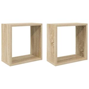 vidaXL v&aelig;ghylder 2 stk. 30x15x30 cm kubeformet sonoma-eg